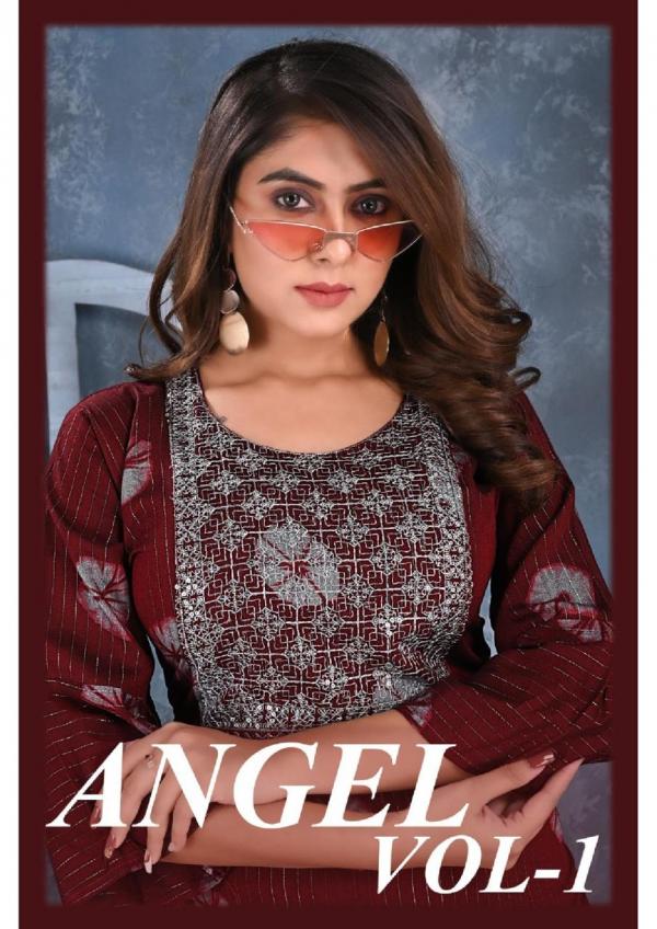 Riyaa Angel Vol 1 Rayon Designer Exclusive Kurti collection